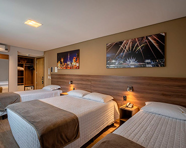 Quádruplo Luxo, 23m² - 